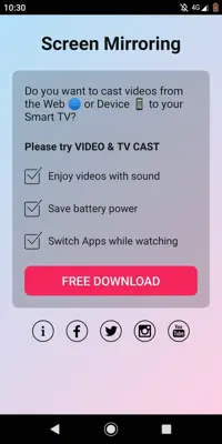 Screen Mirror android App screenshot 2